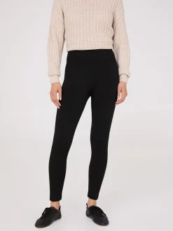 Suzy Shier Leggings & Sweatpants>High-Rise Fleece Lined Seamless Leggings