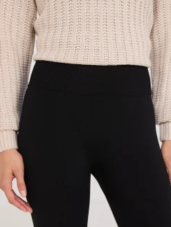 Suzy Shier Leggings & Sweatpants>High-Rise Fleece Lined Seamless Leggings