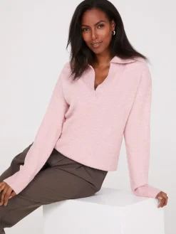 Suzy Shier Long Sleeve|Sweaters & Cardigans>Johnny Collar Long Sleeve Sweater