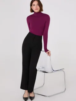 Suzy Shier Long Sleeve|Sweaters & Cardigans>Knit Jersey Turtleneck Sweater
