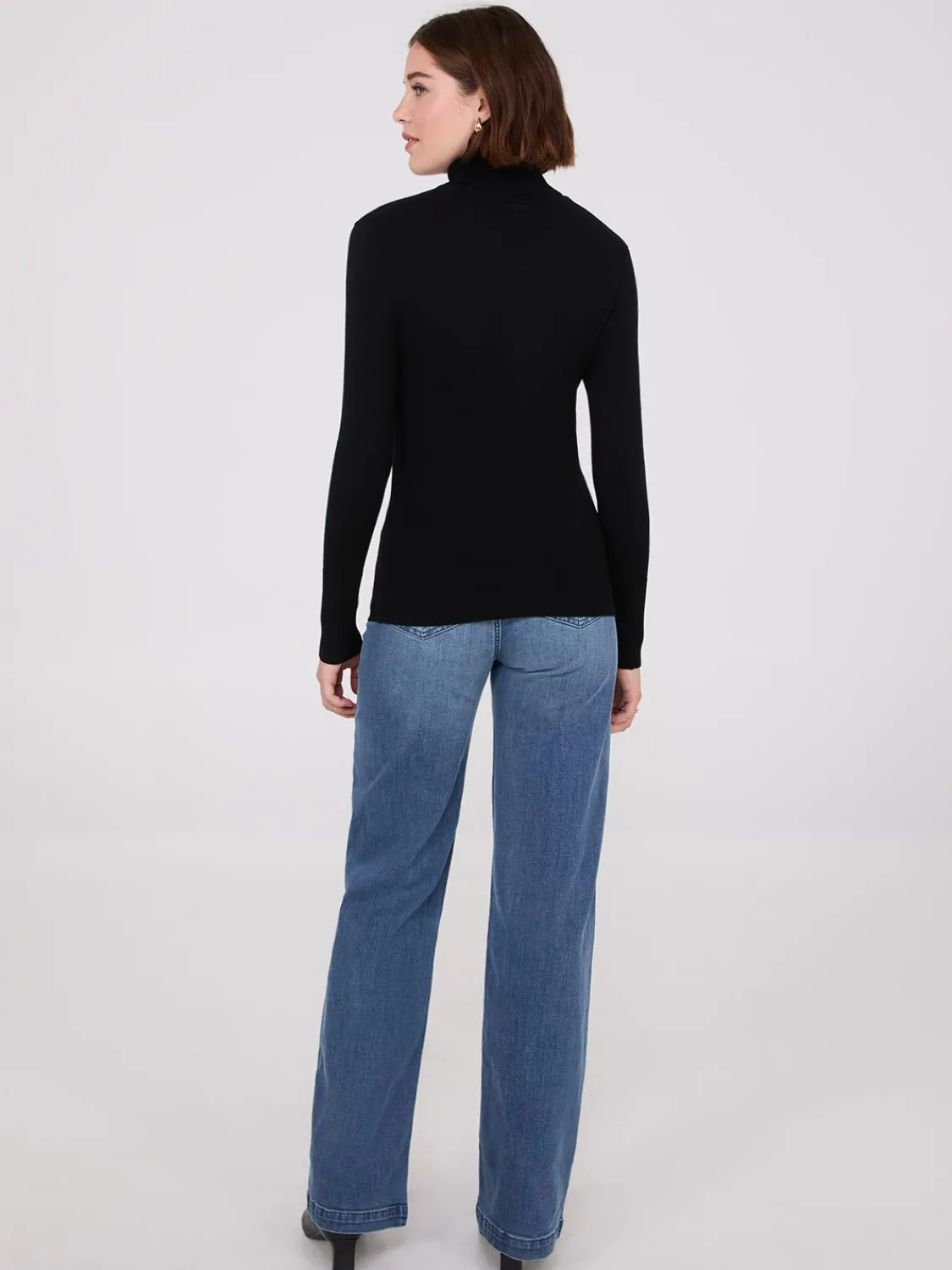Suzy Shier Long Sleeve|Sweaters & Cardigans>Knit Jersey Turtleneck Sweater