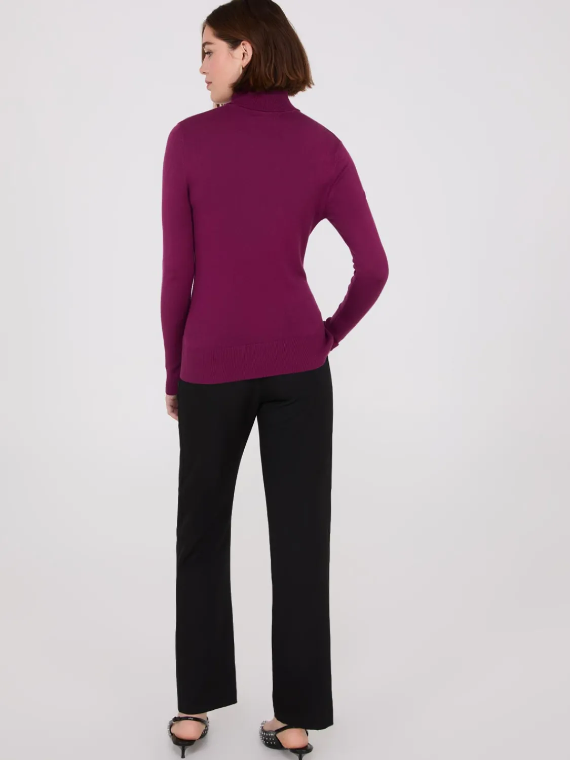 Suzy Shier Long Sleeve|Sweaters & Cardigans>Knit Jersey Turtleneck Sweater