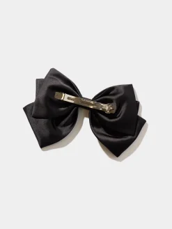 Suzy Shier Hair Accessories>Large Satin Bow Hair Clip