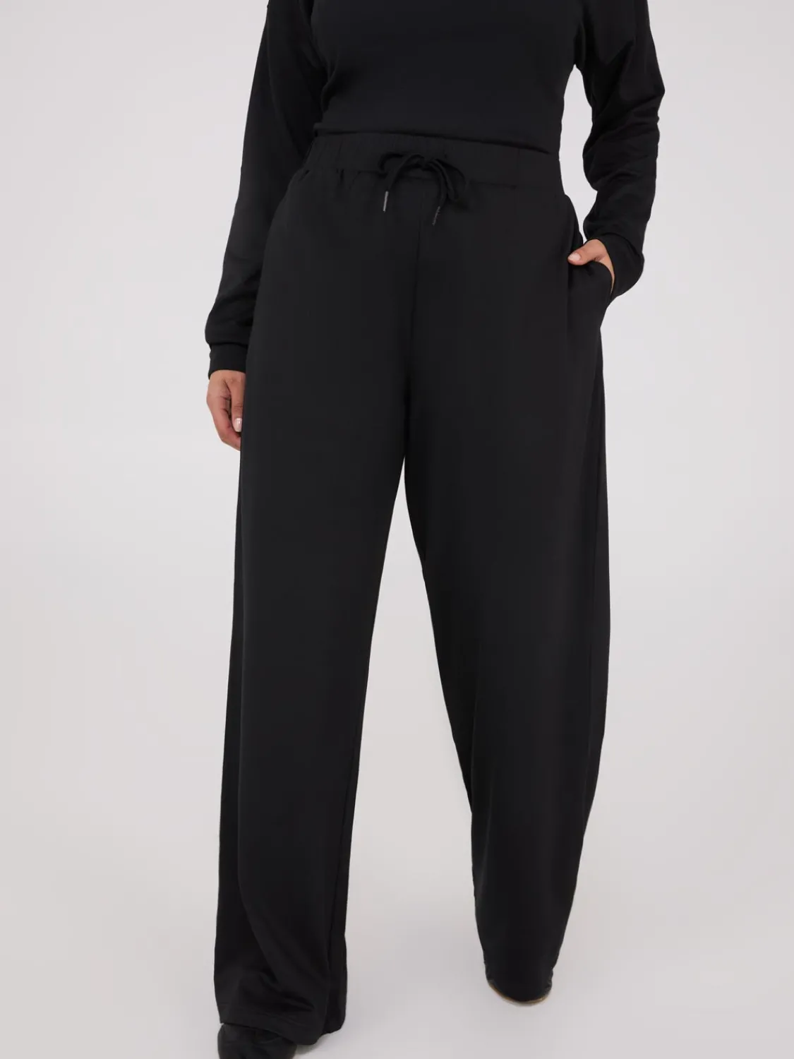 Suzy Shier Leggings & Sweatpants|Pants>Lightweight Fleece Wide-Leg Pants