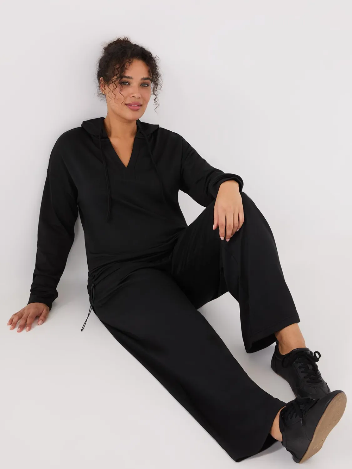Suzy Shier Leggings & Sweatpants|Pants>Lightweight Fleece Wide-Leg Pants