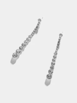 Suzy Shier Jewelry By Le Château>Linear Crystal Drop Earring
