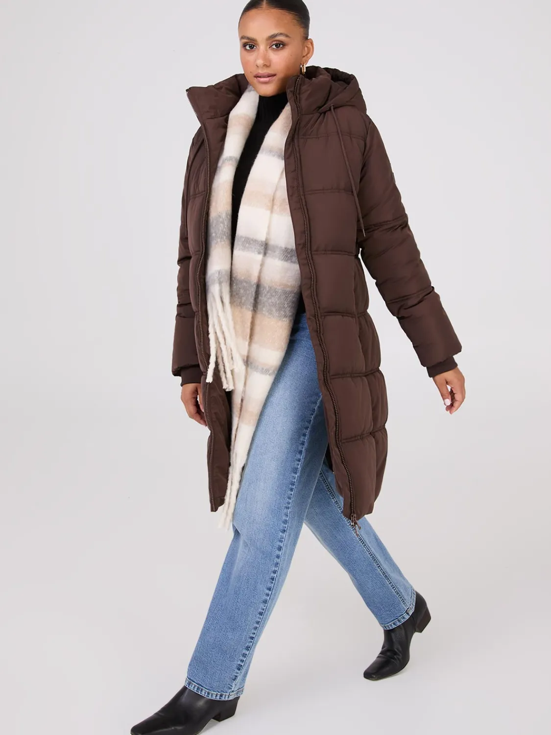 Suzy Shier Puffers & Jackets|Puffers & Jackets>Long Puffer Jacket
