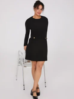 Suzy Shier Mini|Work Dresses>Long Sleeve A-Line Mini Dress