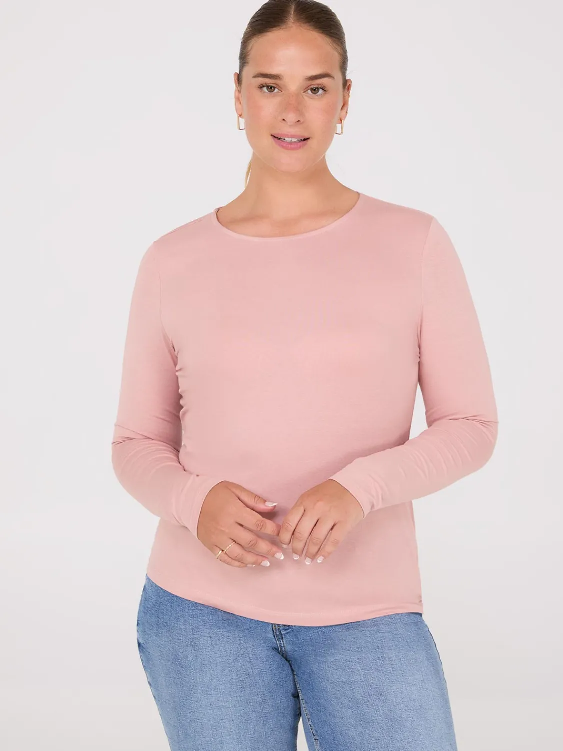 Suzy Shier Suzy Everyday|Long Sleeve>Long Sleeve Round Neck Top