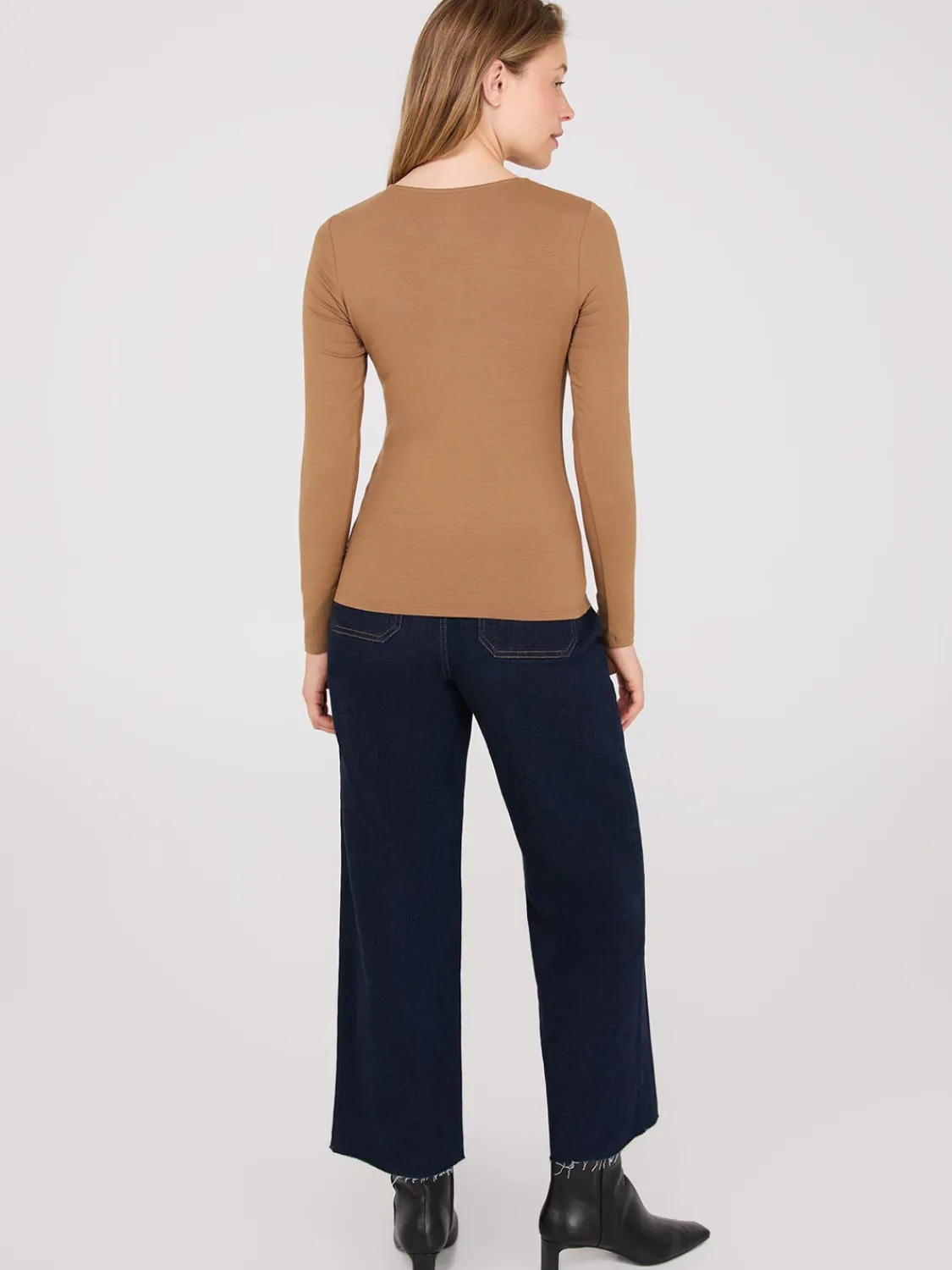 Suzy Shier Suzy Everyday|Long Sleeve>Long Sleeve Round Neck Top