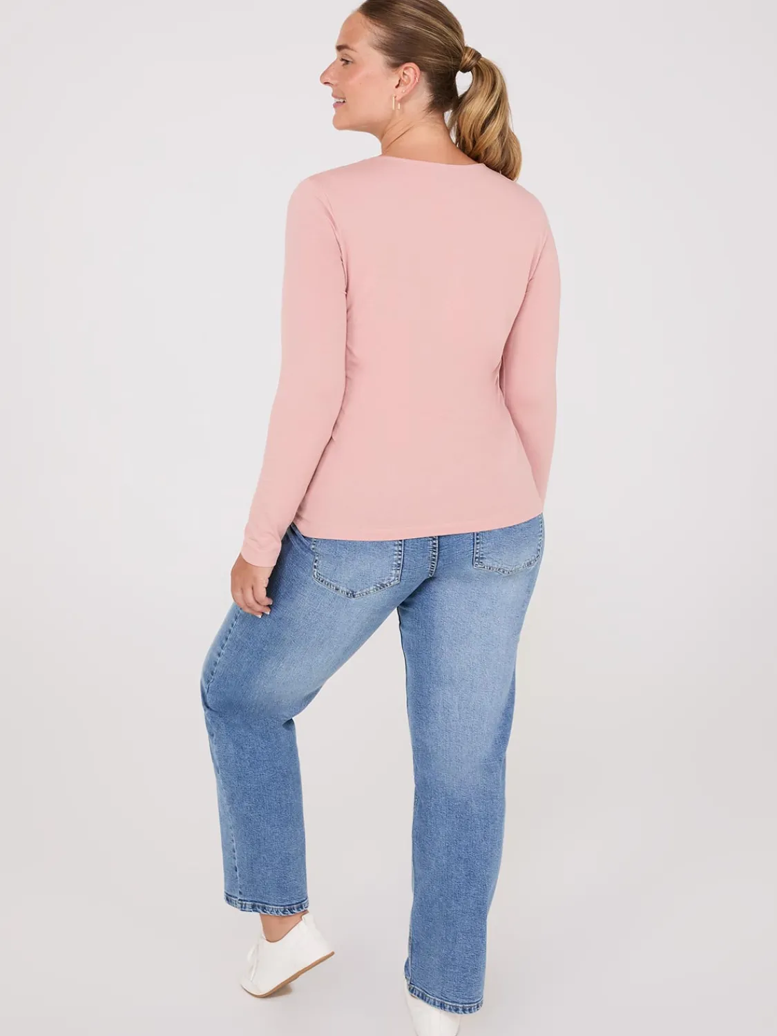 Suzy Shier Suzy Everyday|Long Sleeve>Long Sleeve Round Neck Top