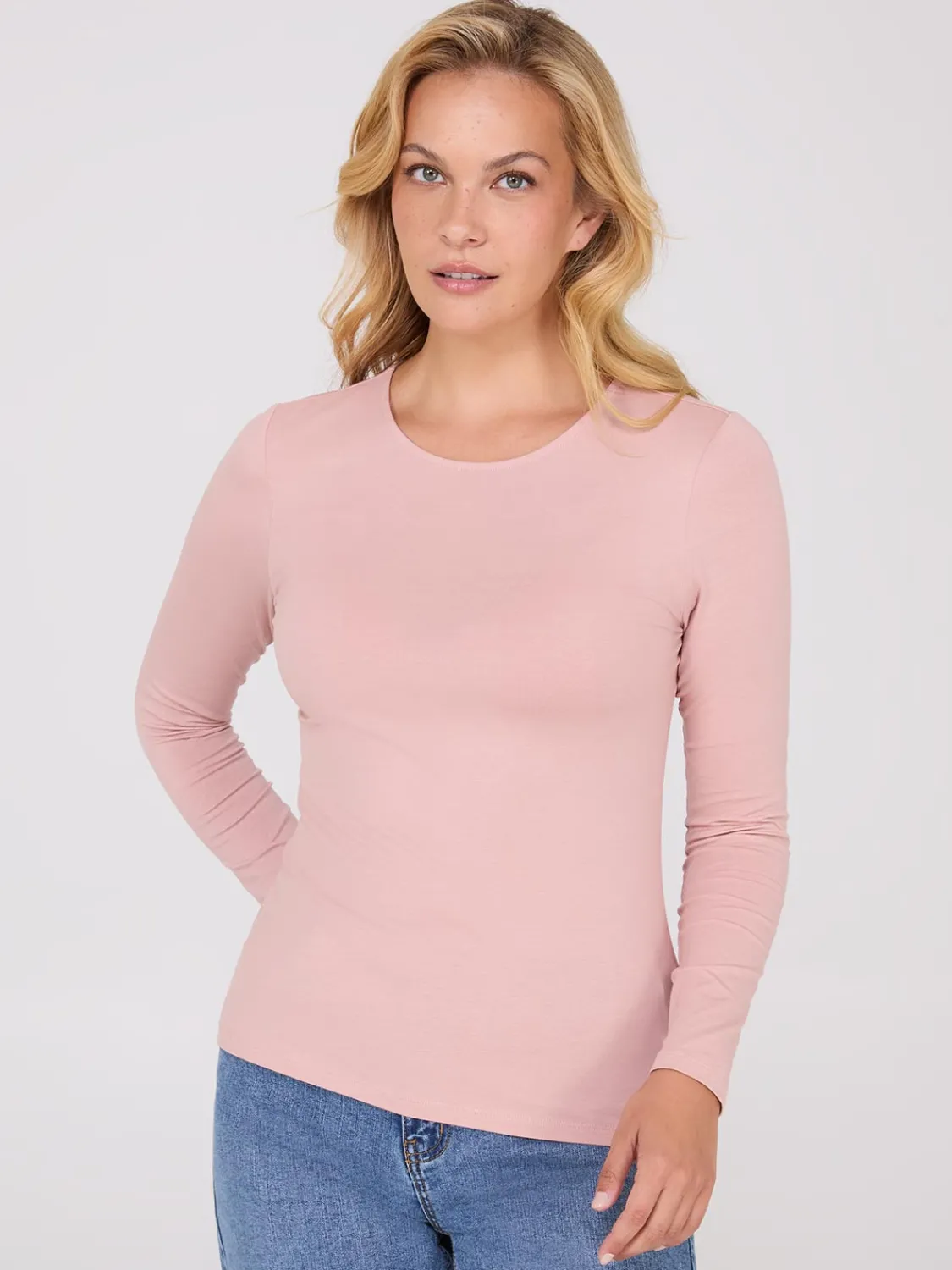 Suzy Shier Suzy Everyday|Long Sleeve>Long Sleeve Round Neck Top