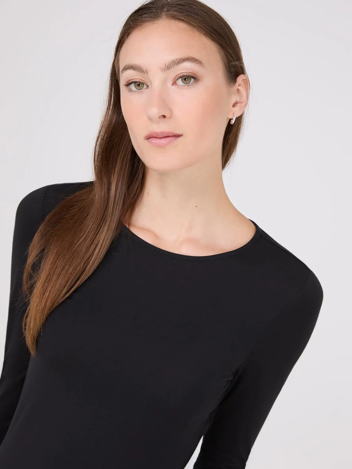 Suzy Shier Suzy Everyday|Long Sleeve>Long Sleeve Round Neck Top
