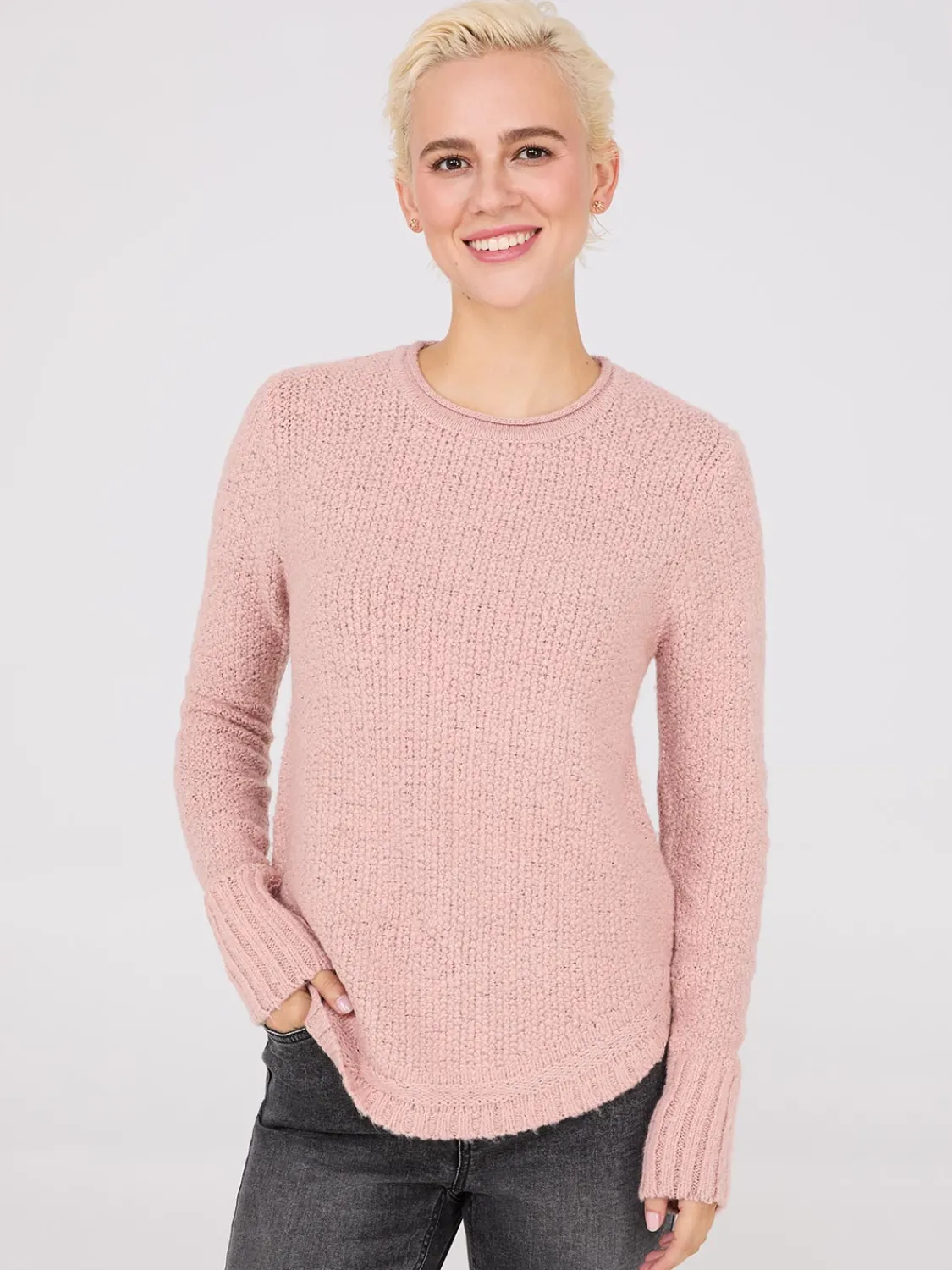 Suzy Shier Long Sleeve|Sweaters & Cardigans>Long Sleeve Twisted Stitch Sweater