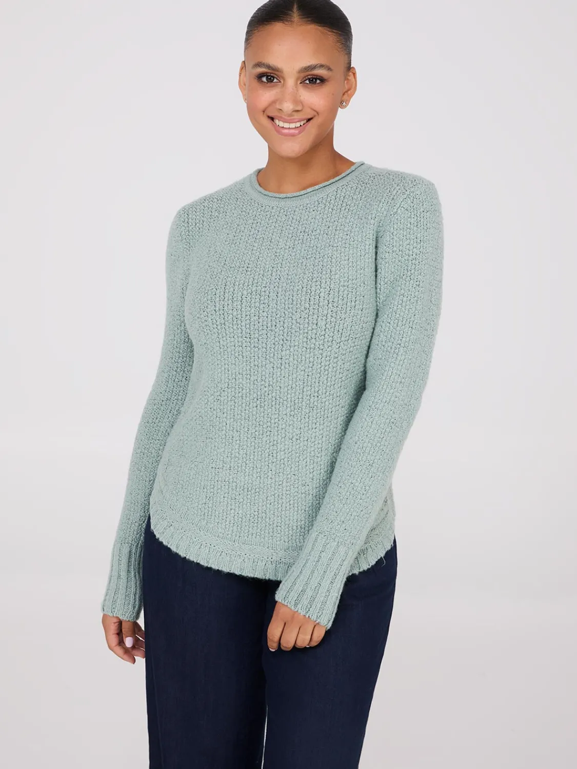Suzy Shier Long Sleeve|Sweaters & Cardigans>Long Sleeve Twisted Stitch Sweater