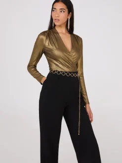 Suzy Shier Belts, Handbags & Shoes>Loop Rhinestone Belt