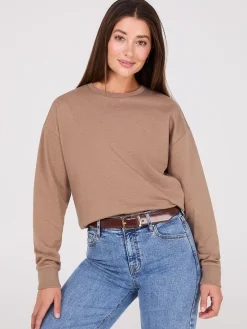 Suzy Shier Lounge & Pjs|Long Sleeve>Loose Fit Fleece Sweatshirt