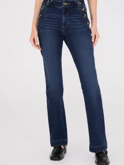 Suzy Shier Jeans|Pants>Mid-Rise Bootcut Sailor Jeans