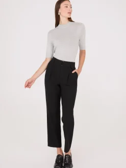 Suzy Shier Suiting|Bottoms>Mid-Rise Pleated Pants