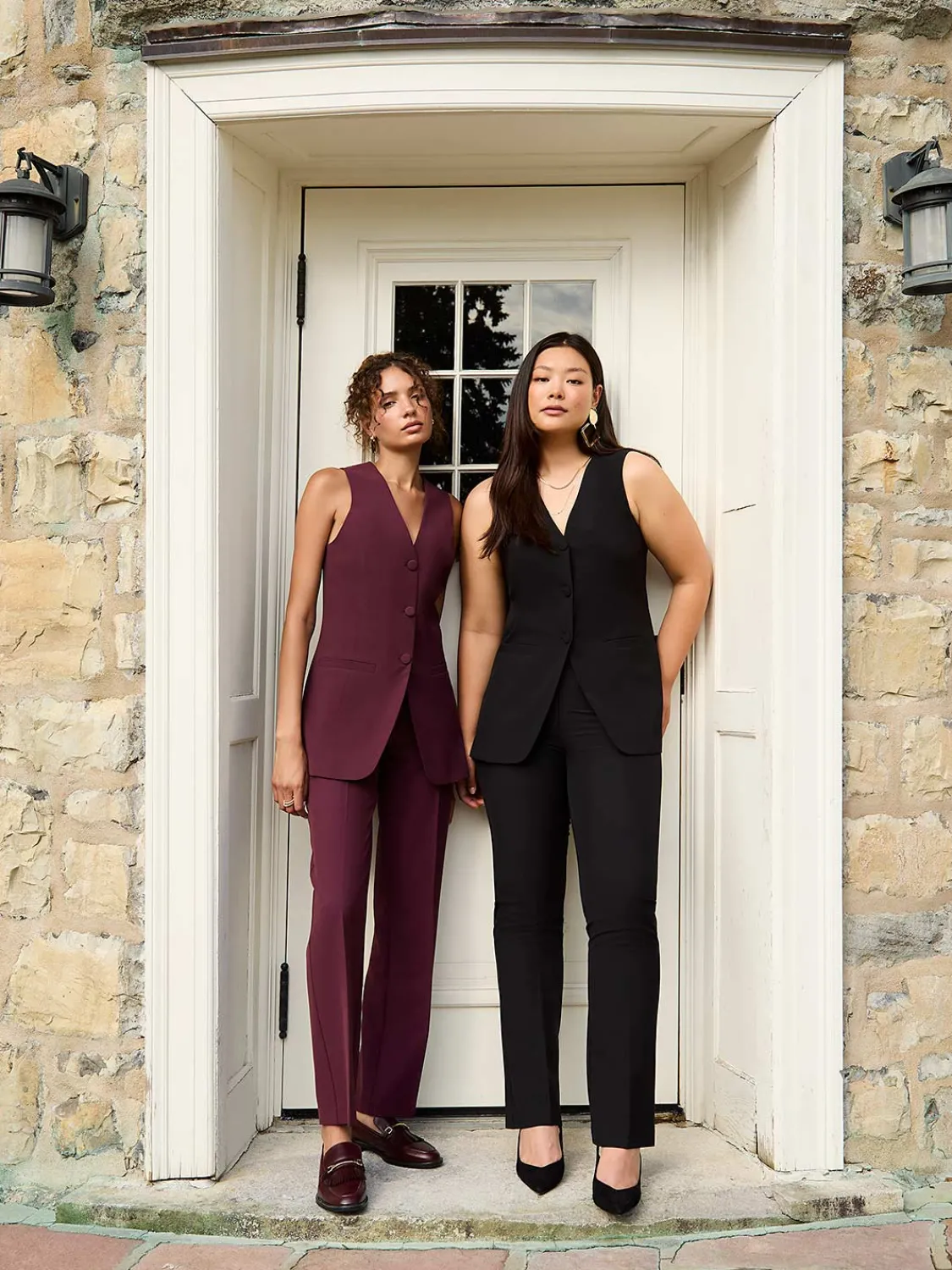 Suzy Shier Suiting|Bottoms>Mid-Rise Pleated Pants