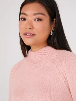 Suzy Shier Long Sleeve|Sweaters & Cardigans>Mock Neck Raglan Sleeve Sweater