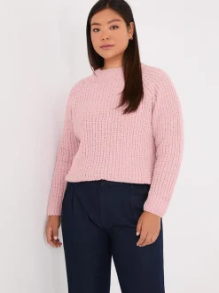 Suzy Shier Long Sleeve|Sweaters & Cardigans>Mock Neck Shaker Stitch Chenille Sweater