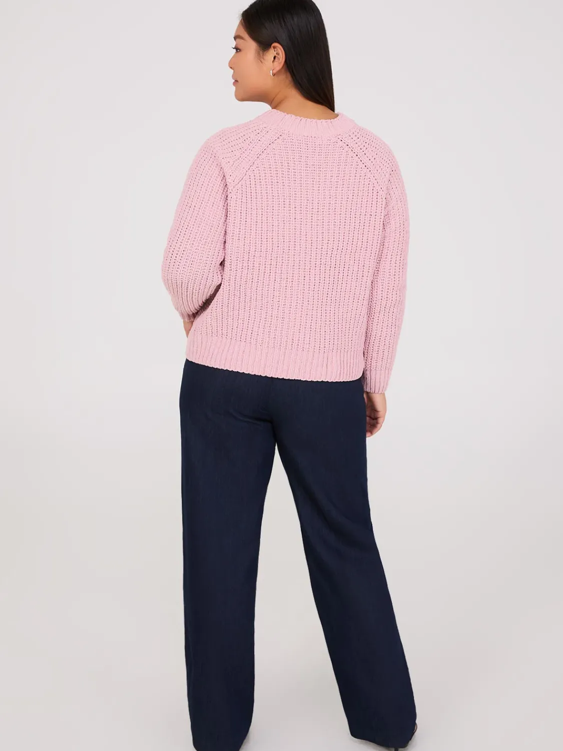 Suzy Shier Long Sleeve|Sweaters & Cardigans>Mock Neck Shaker Stitch Chenille Sweater