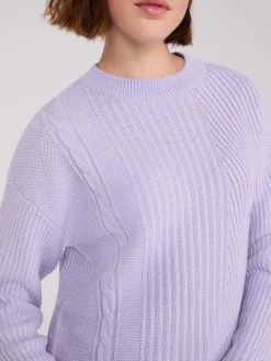 Suzy Shier Long Sleeve|Sweaters & Cardigans>Multi Stitch Crew Neck Sweater