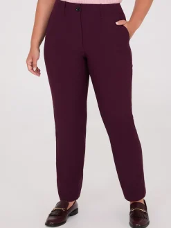 Suzy Shier Suiting|Bottoms>No Waistband Straight Leg Pants