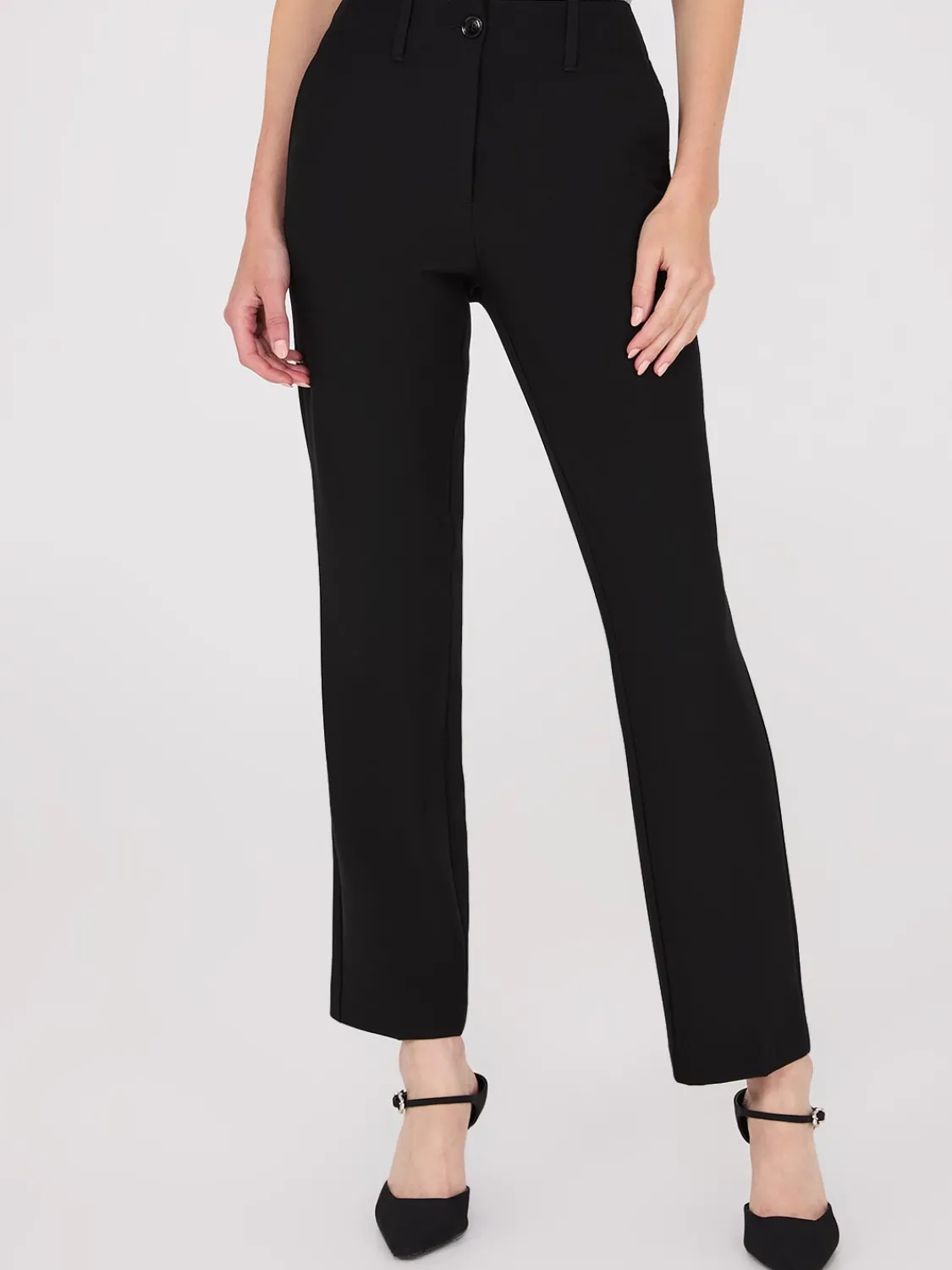 Suzy Shier Suiting|Bottoms>No Waistband Straight Leg Pants