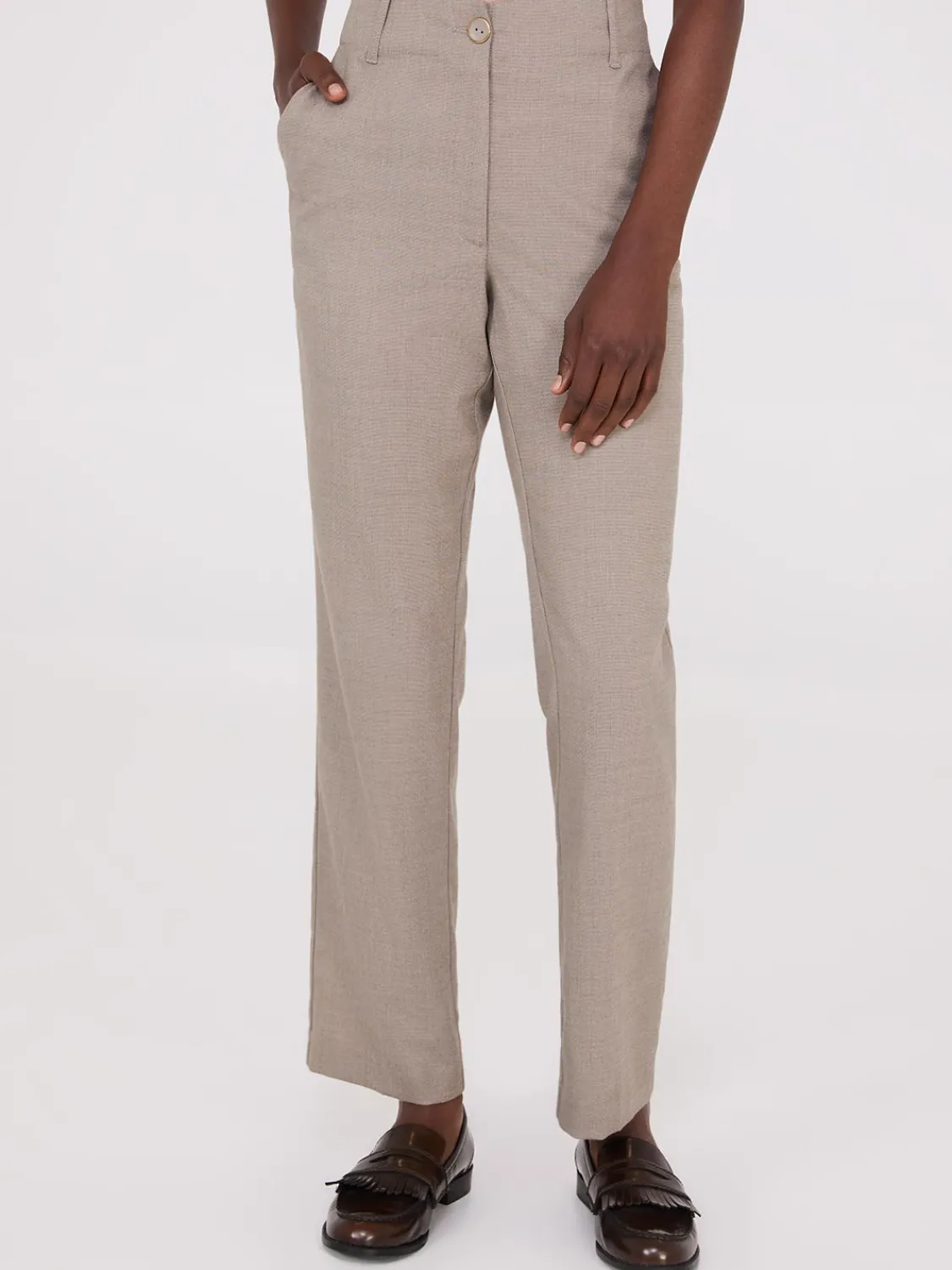 Suzy Shier Suiting|Bottoms>No Waistband Straight Leg Pants
