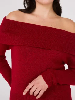 Suzy Shier Long Sleeve|Sweaters & Cardigans>Off-The-Shoulder Sweater