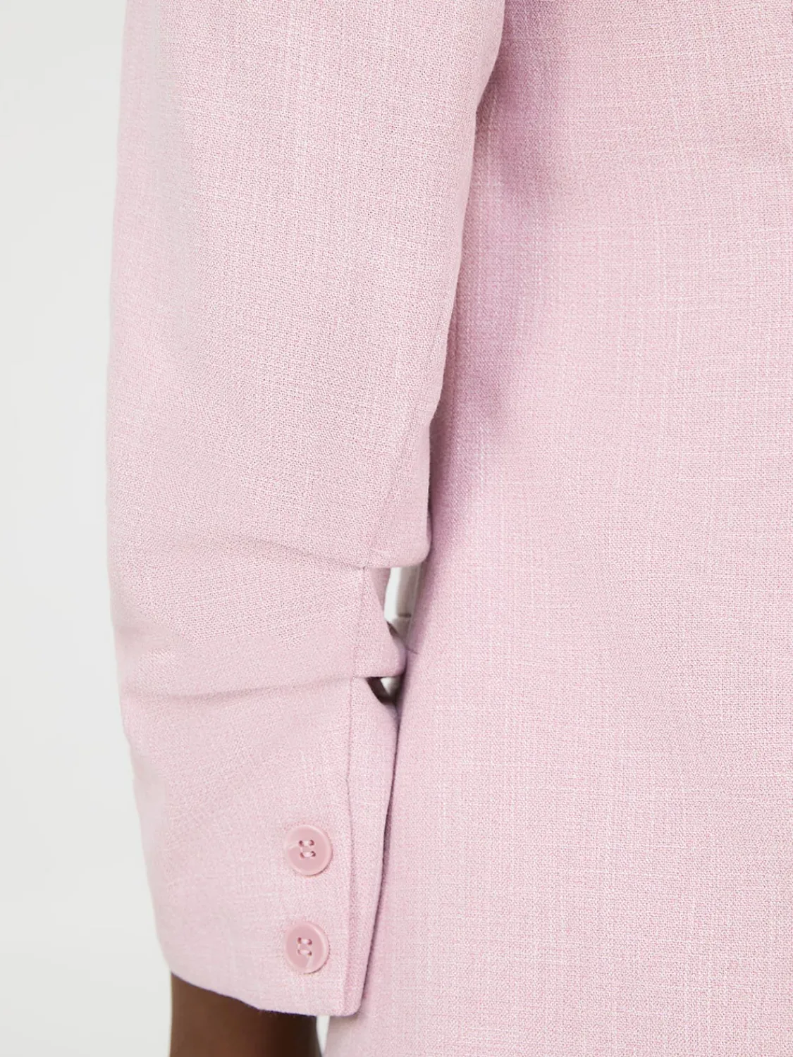 Suzy Shier Suiting|Blazers & Vests>One-Button Ruched 3/4 Sleeve Blazer