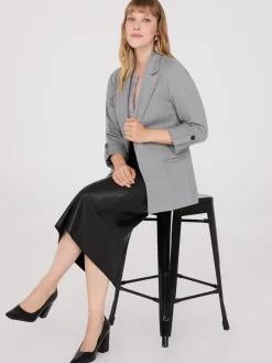 Suzy Shier Blazers & Vests>Open-Front Blazer