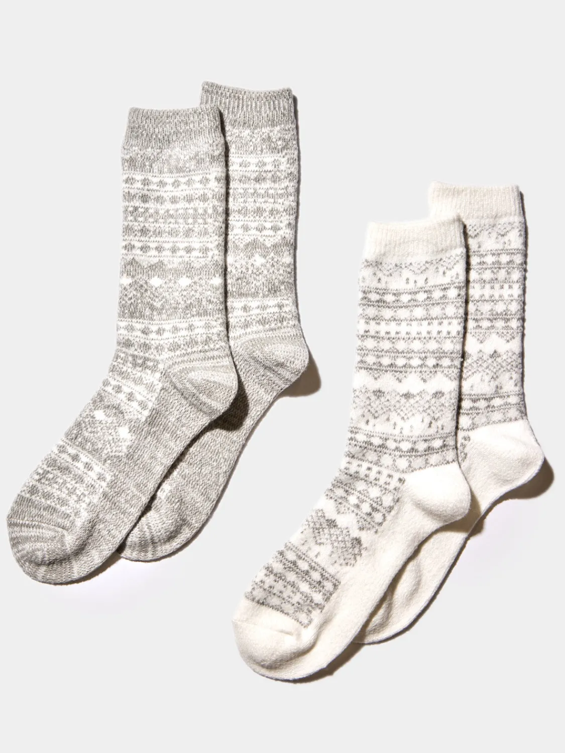 Suzy Shier Socks & Tights>2-Pack Norwegian Knit Socks