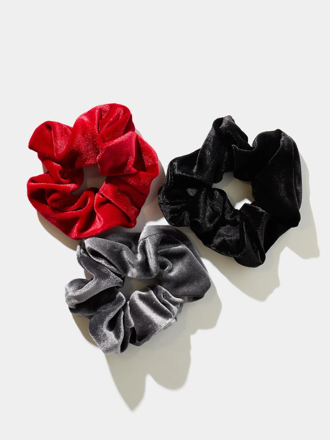 Suzy Shier Hair Accessories>3-Pack Velvet Scrunchies
