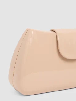 Suzy Shier Handbags By Le Château>Patent Leather Bag With Flapover Closure