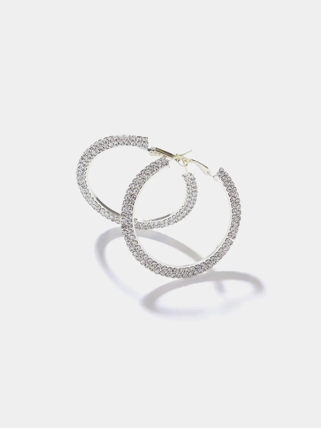 Suzy Shier Jewelry By Le Château>Pavé Hoop Earring