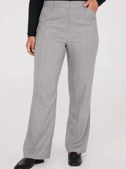 Suzy Shier Suiting|Bottoms>Pinstripe Straight Leg Pants