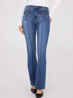 Suzy Shier Jeans|Pants>Pintuck Front Bootcut Jeans