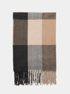 Suzy Shier Hats & Scarves & Gloves>Plaid Print Scarf