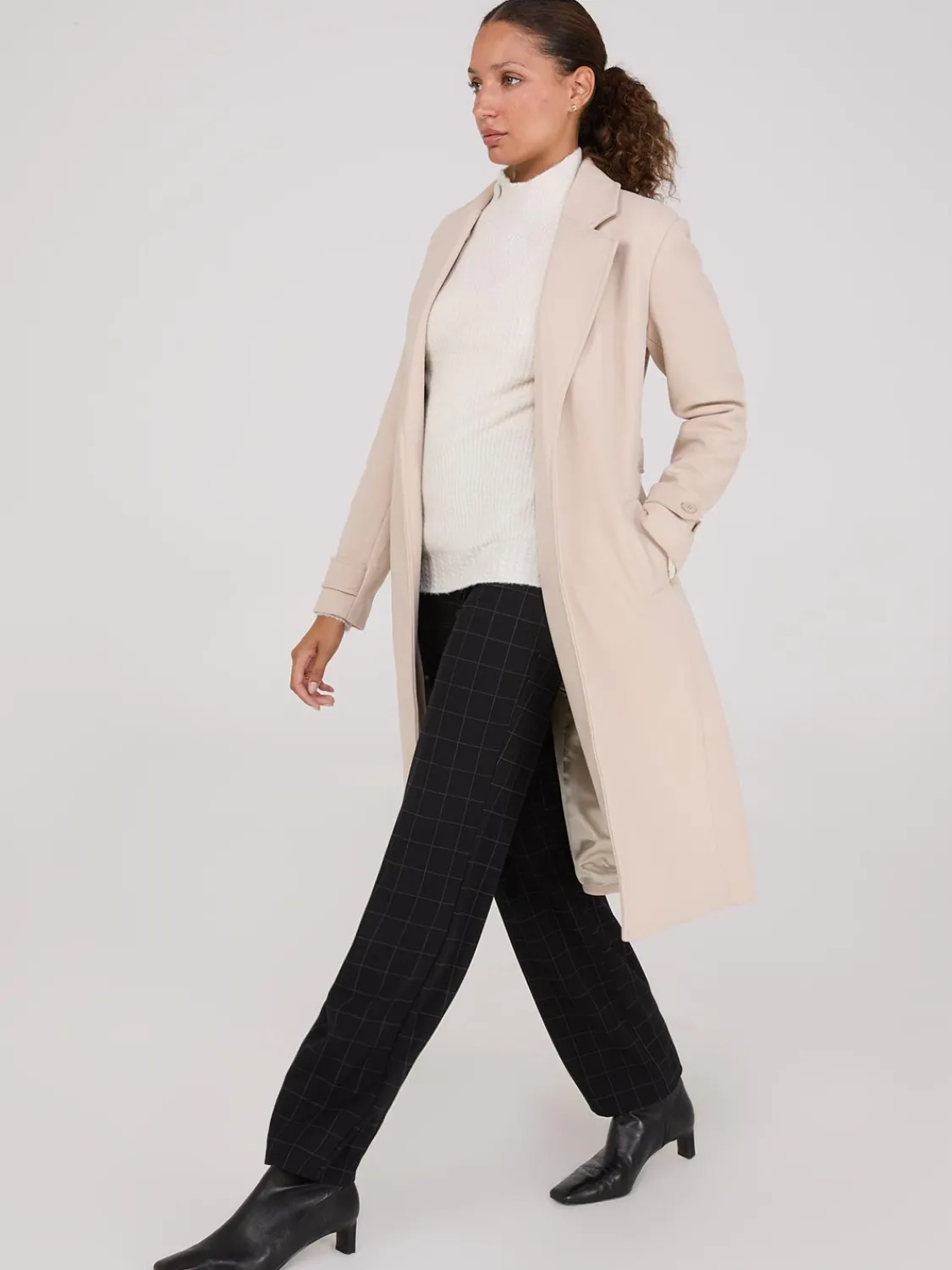 Suzy Shier Bottoms|Pants>Plaid Wide Waistband Pants