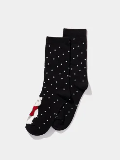 Suzy Shier Socks & Tights>Polar Bear Christmas Socks