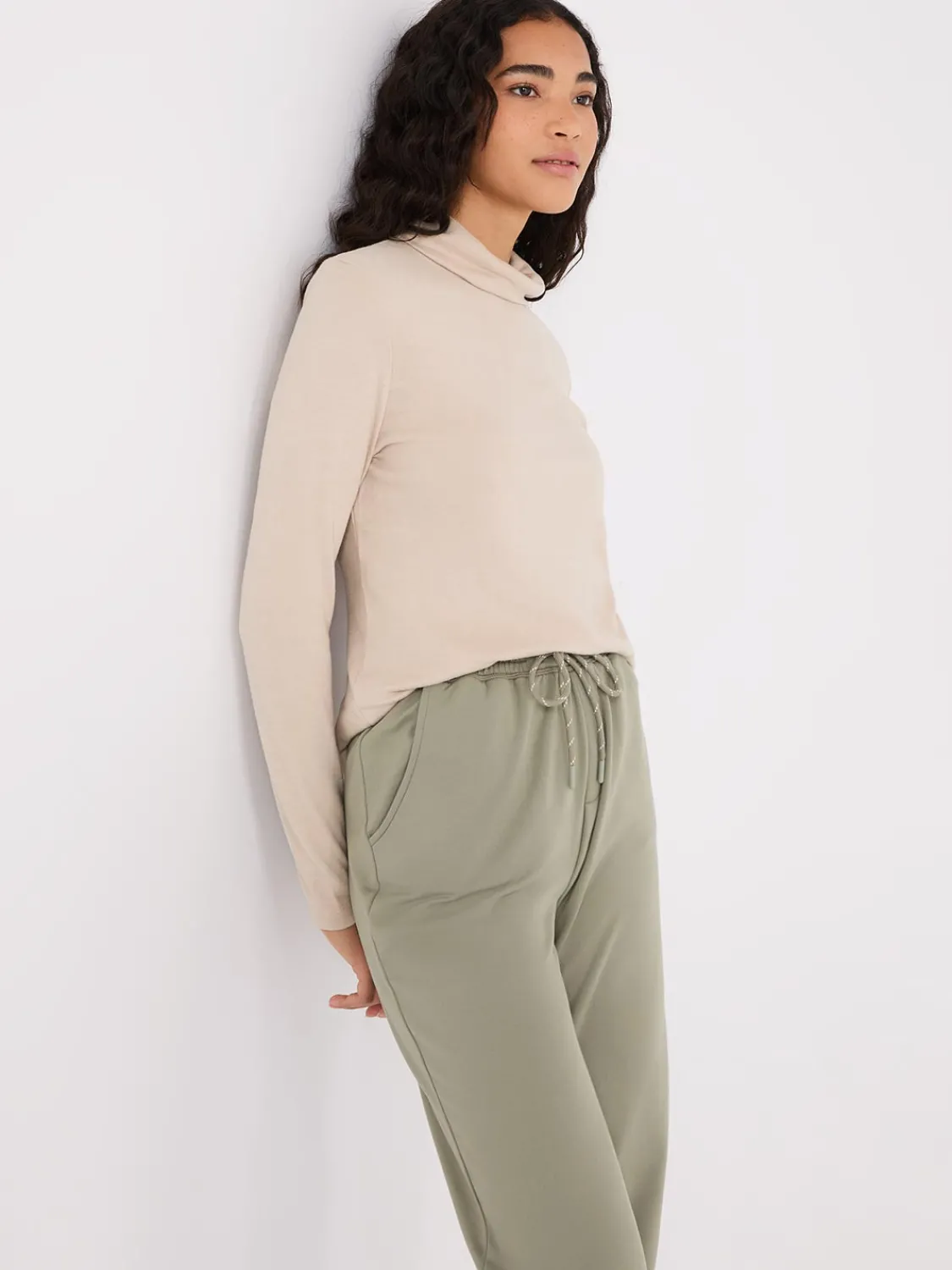 Suzy Shier Lounge & Pjs|Long Sleeve>Polar Fleece Turtleneck Top