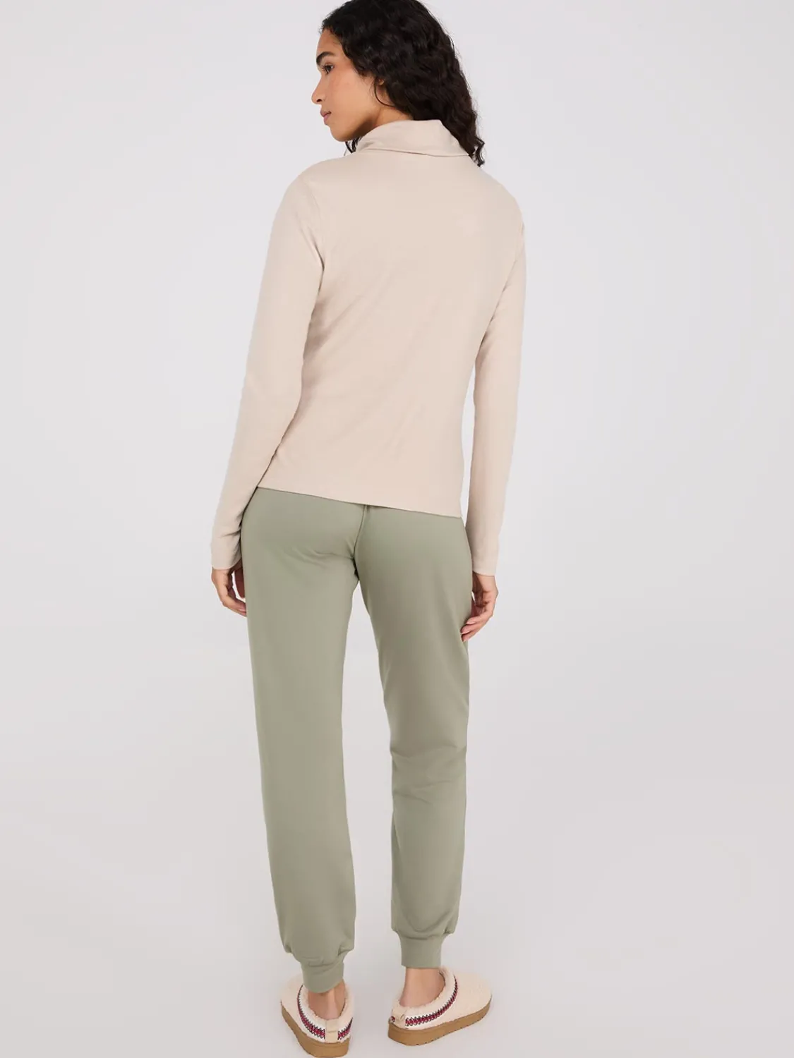 Suzy Shier Lounge & Pjs|Long Sleeve>Polar Fleece Turtleneck Top