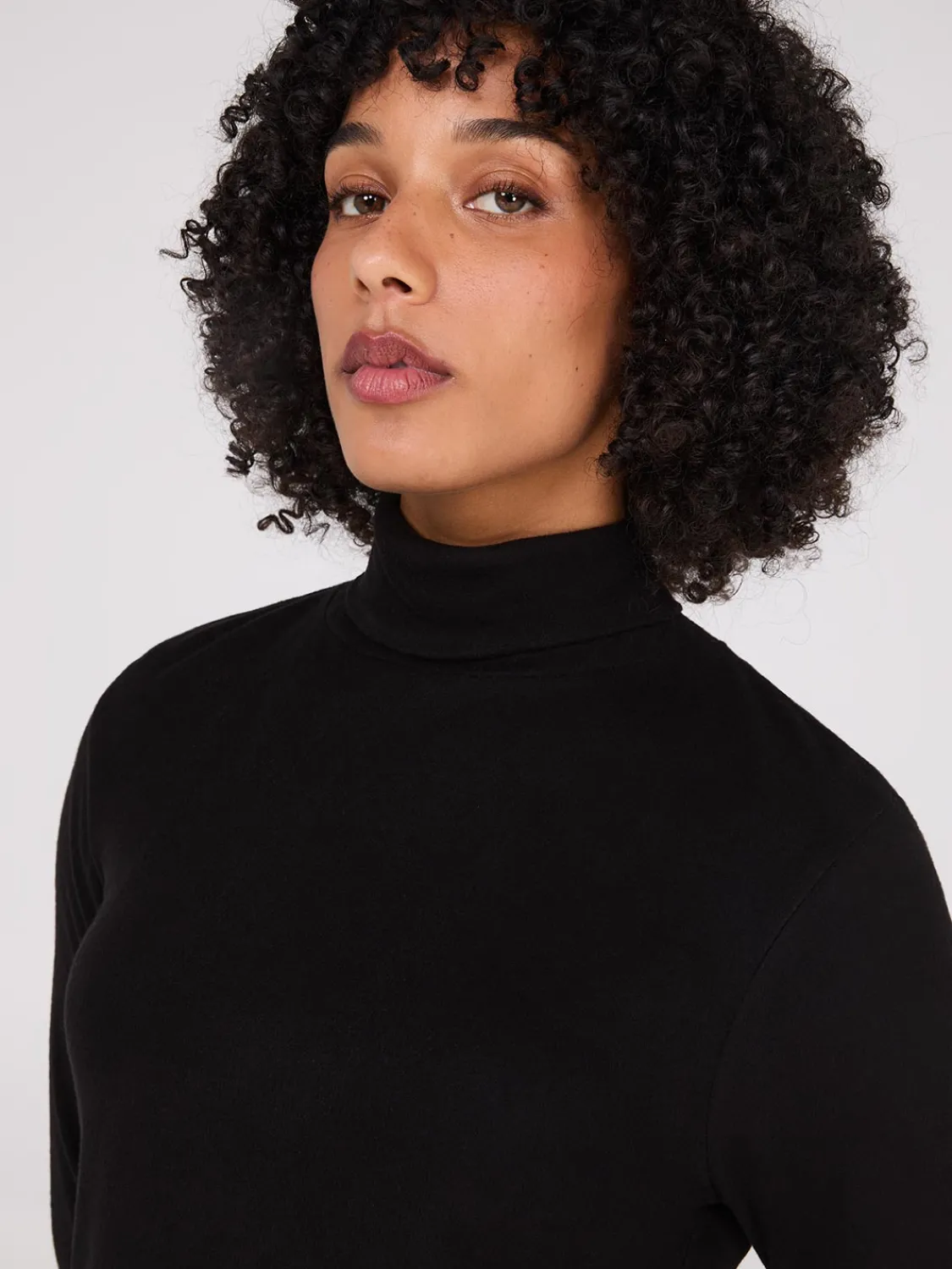 Suzy Shier Lounge & Pjs|Long Sleeve>Polar Fleece Turtleneck Top