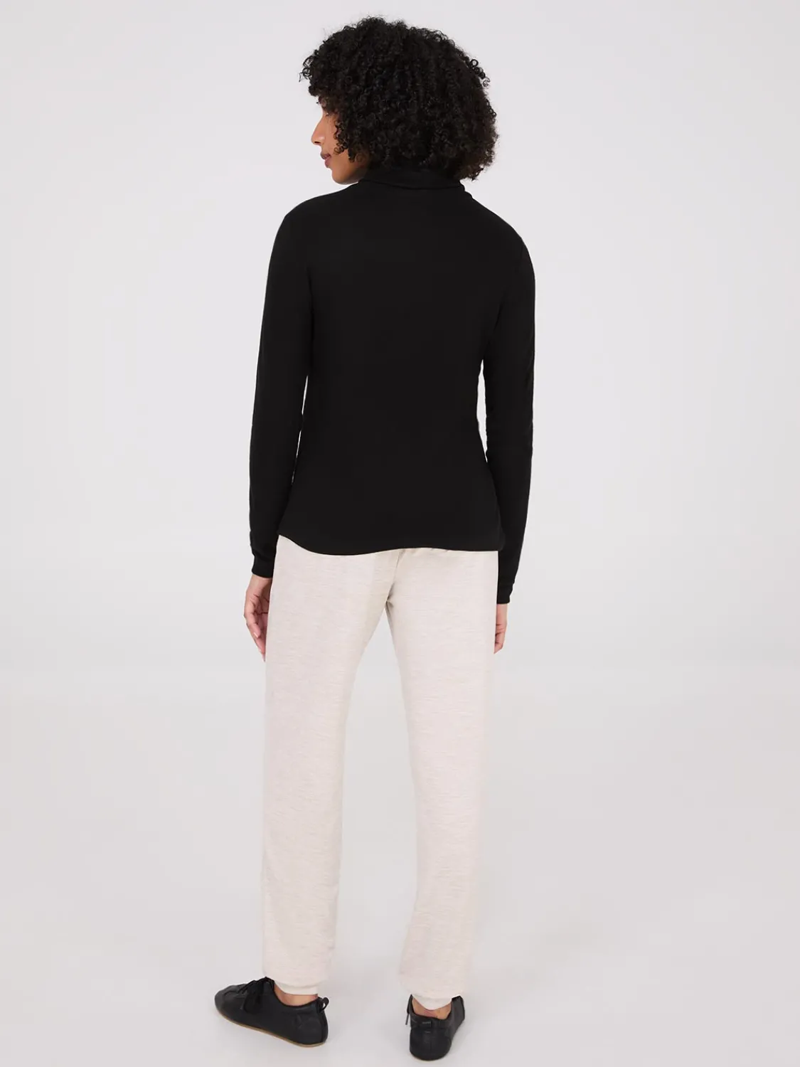 Suzy Shier Lounge & Pjs|Long Sleeve>Polar Fleece Turtleneck Top