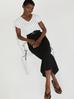 Suzy Shier Bottoms|Skirts>Porkchop Pocket Column Skirt