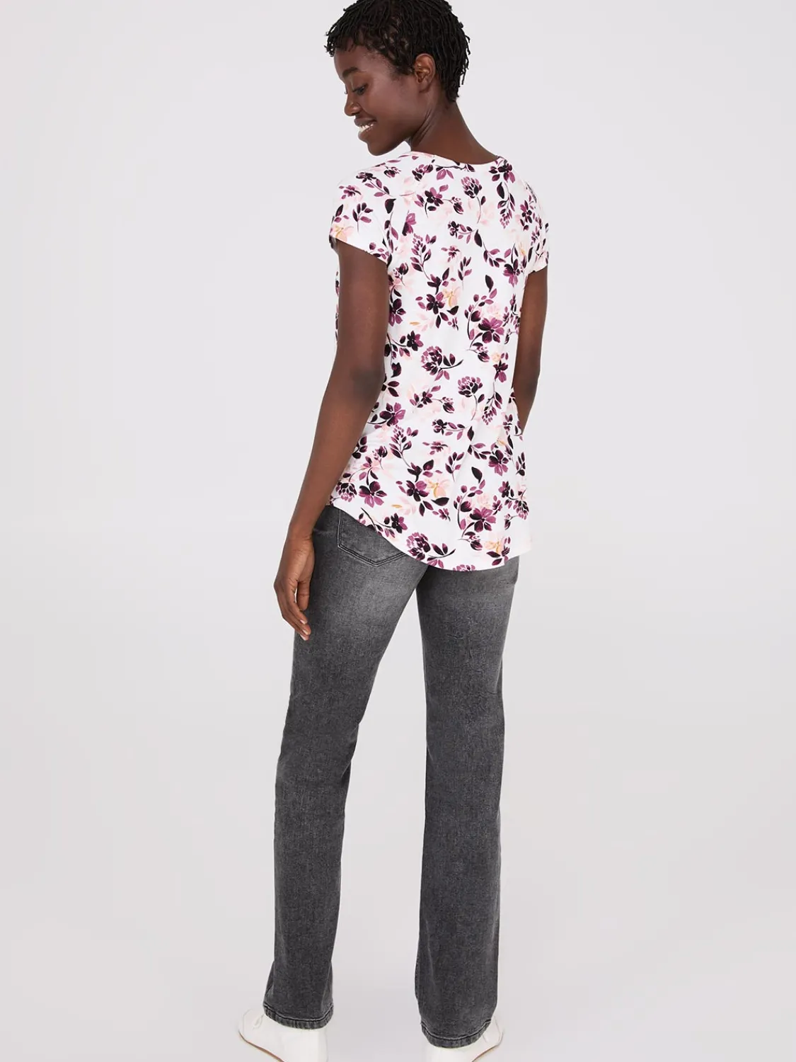Suzy Shier Suzy Everyday|Short Sleeve>Printed Raglan Sleeve T-Shirt