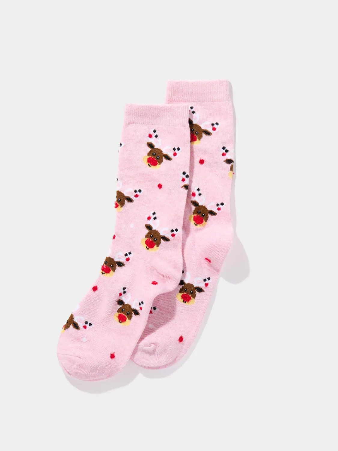 Suzy Shier Socks & Tights>Reindeer Christmas Socks